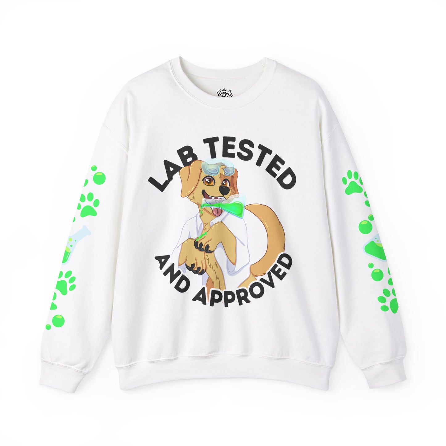 Lab Tested and Approved Unisex Sweatshirt | Golden Lab Tan Lab