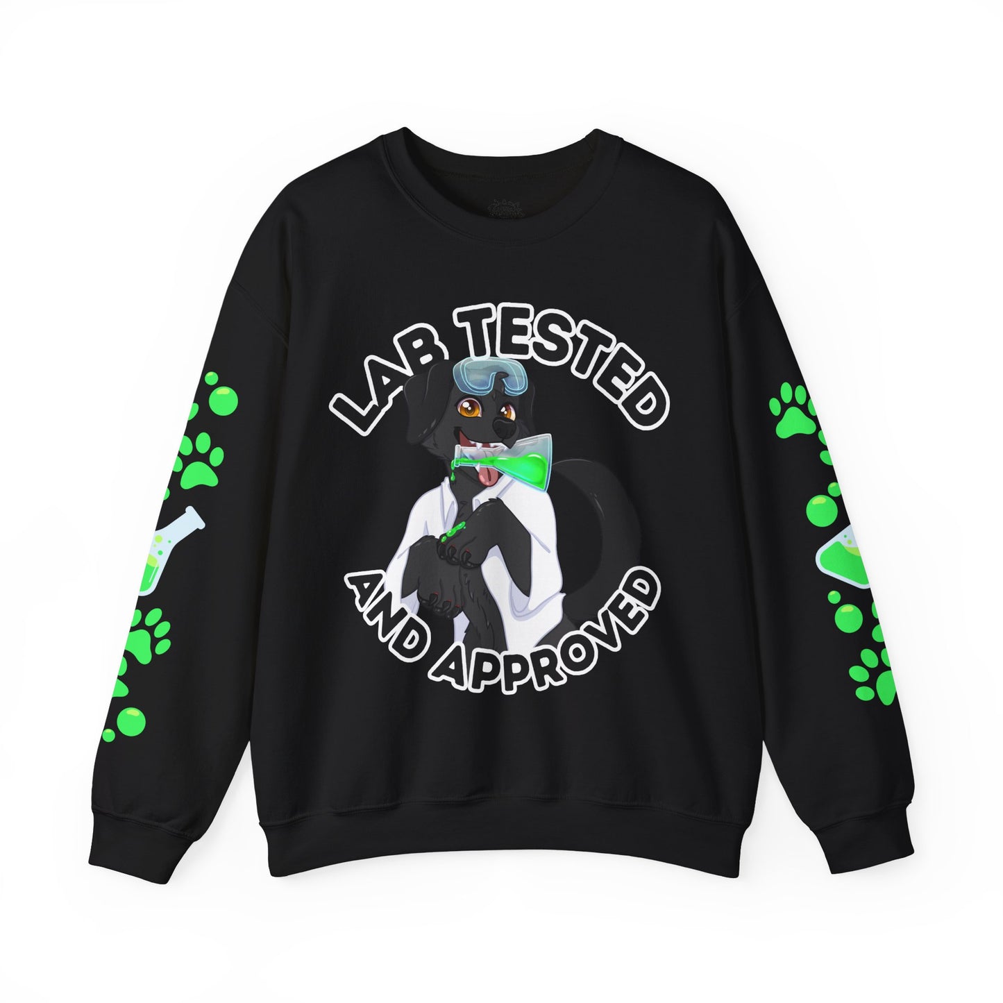 Lab Tested and Approved Unisex Sweatshirt | Black Lab