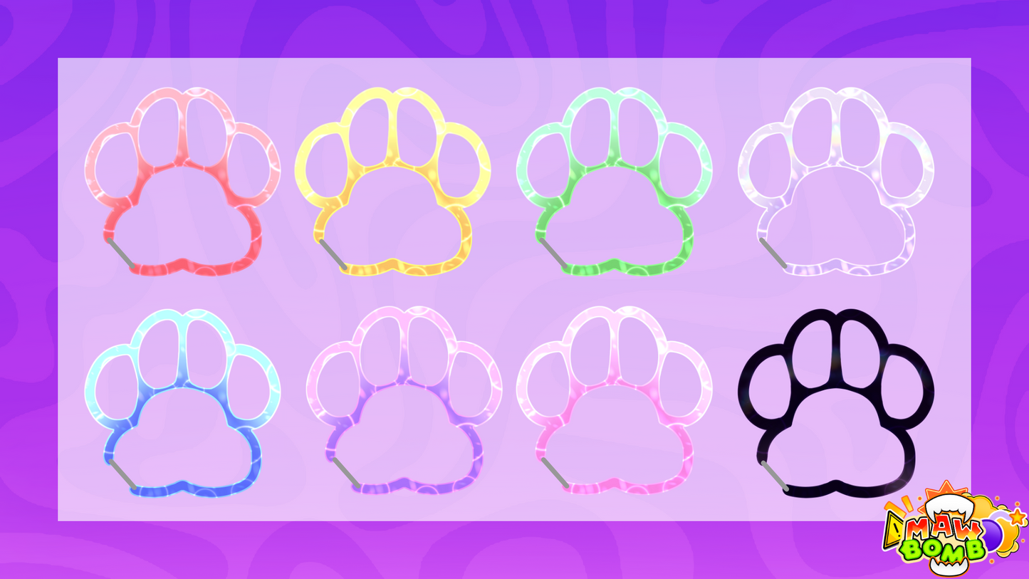 Acrylic Paw Carabiner