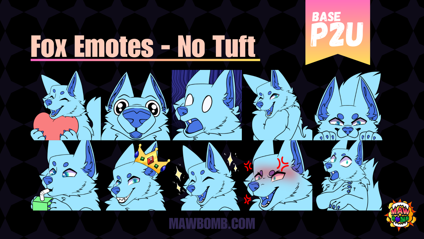 Fox Emote Base Pack | Vulpine Emote Base Pack | Digital Download
