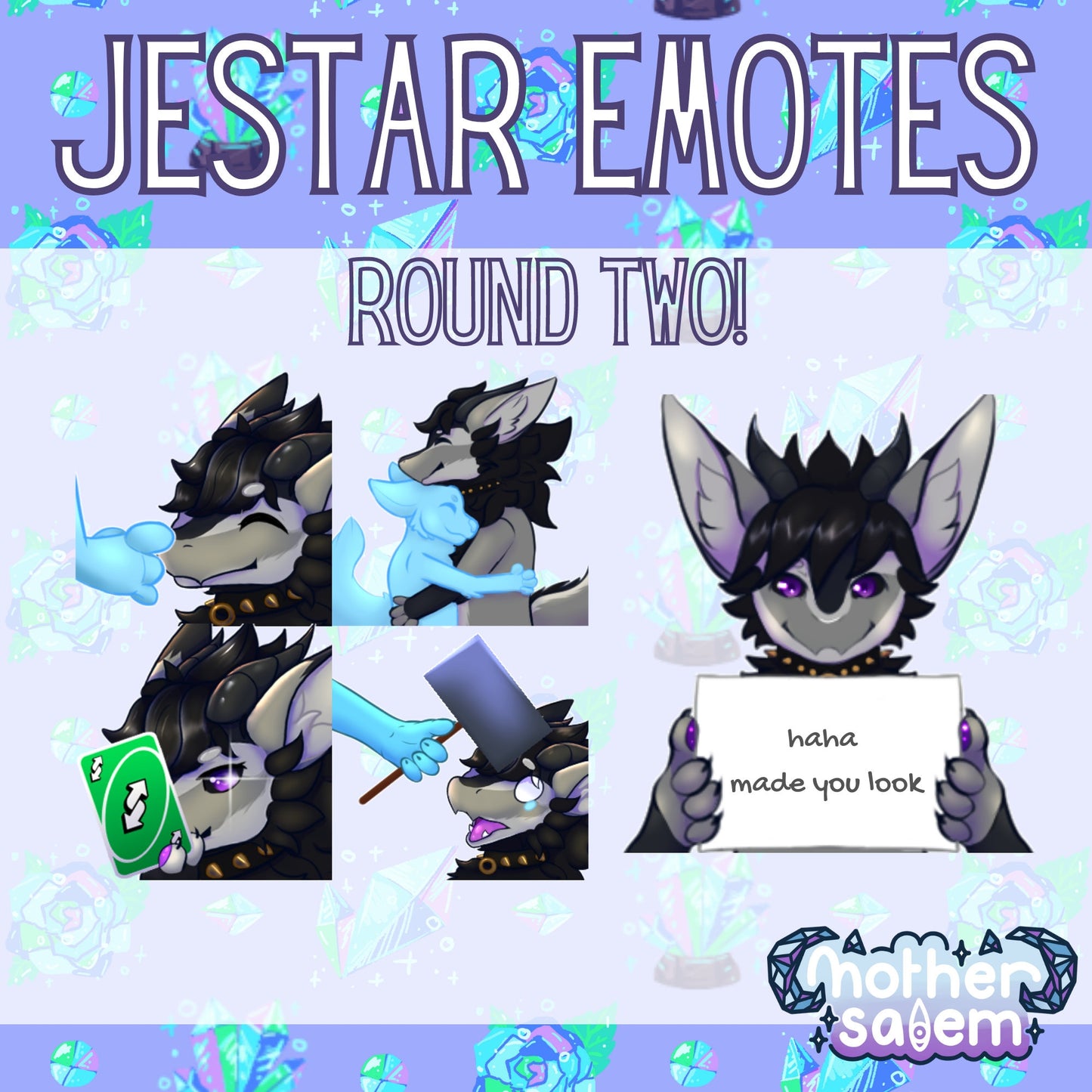 Custom Furry Emotes for Twitch/Discord/Telegram
