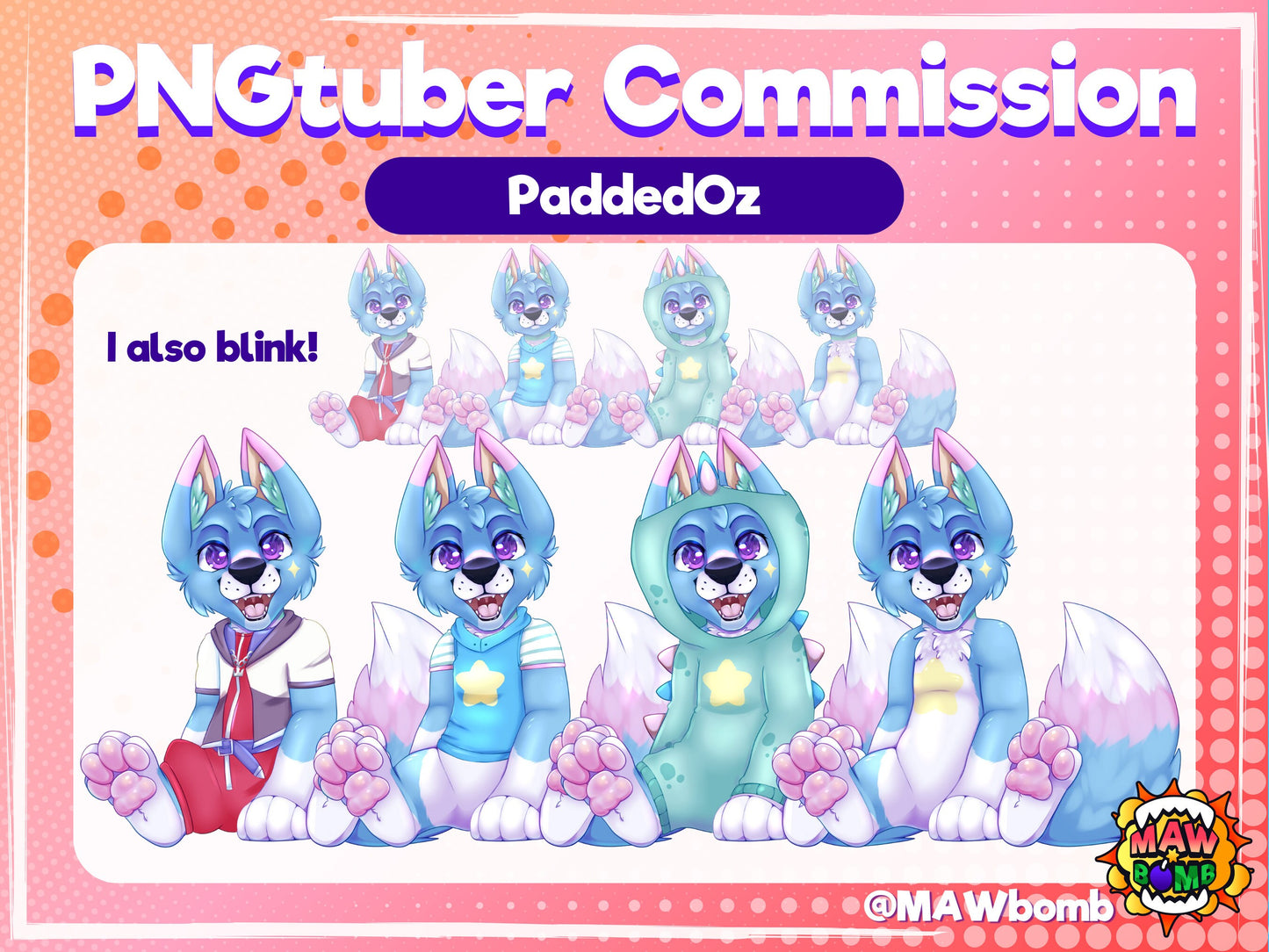 Custom Furry PNGtuber | twitch | streaming | commission