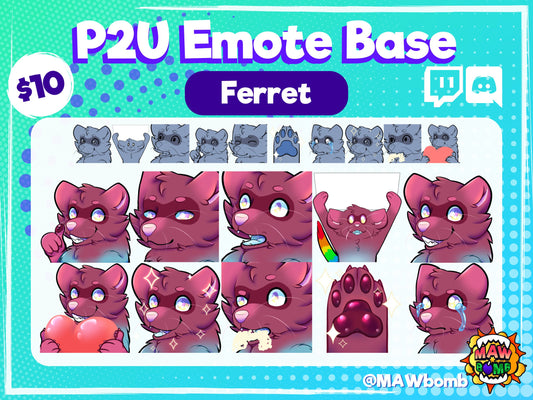 Ferret Emote Base Pack | Digital Download