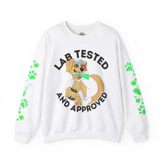 Lab Tested and Approved Unisex Sweatshirt | Golden Lab Tan Lab