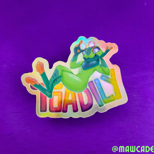 TOADILY Holo Sticker
