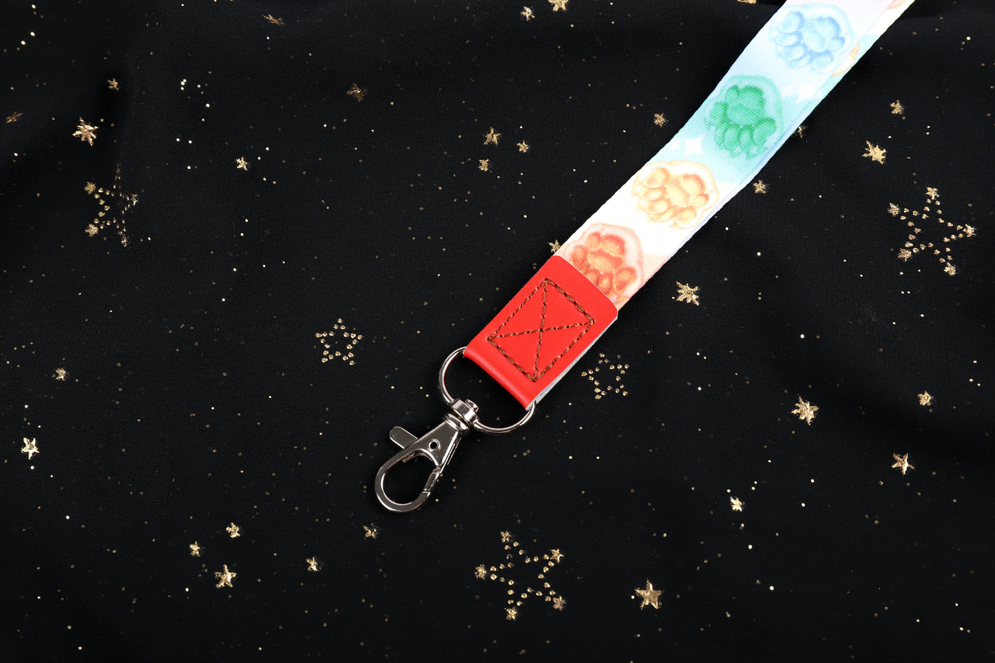 Rainbow Paw Lanyard