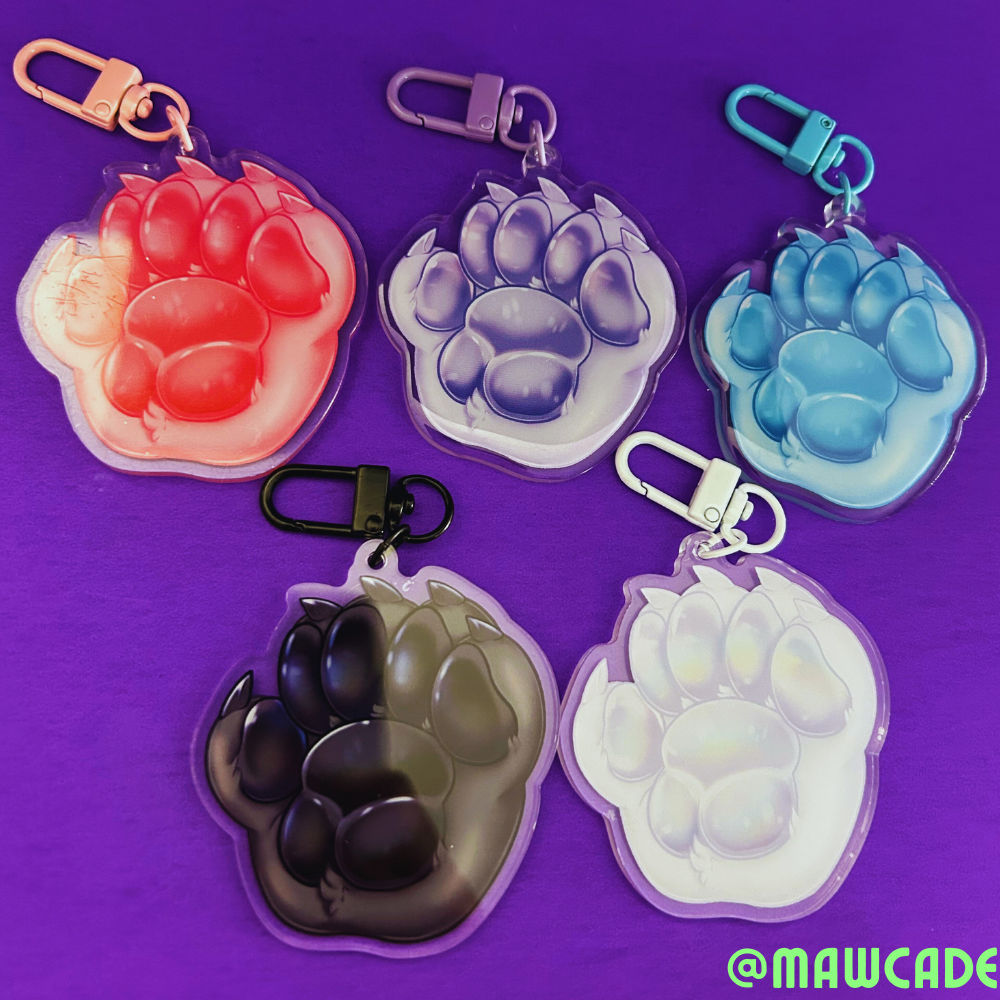 Paw Charm | A Rainbow of Colors Available!