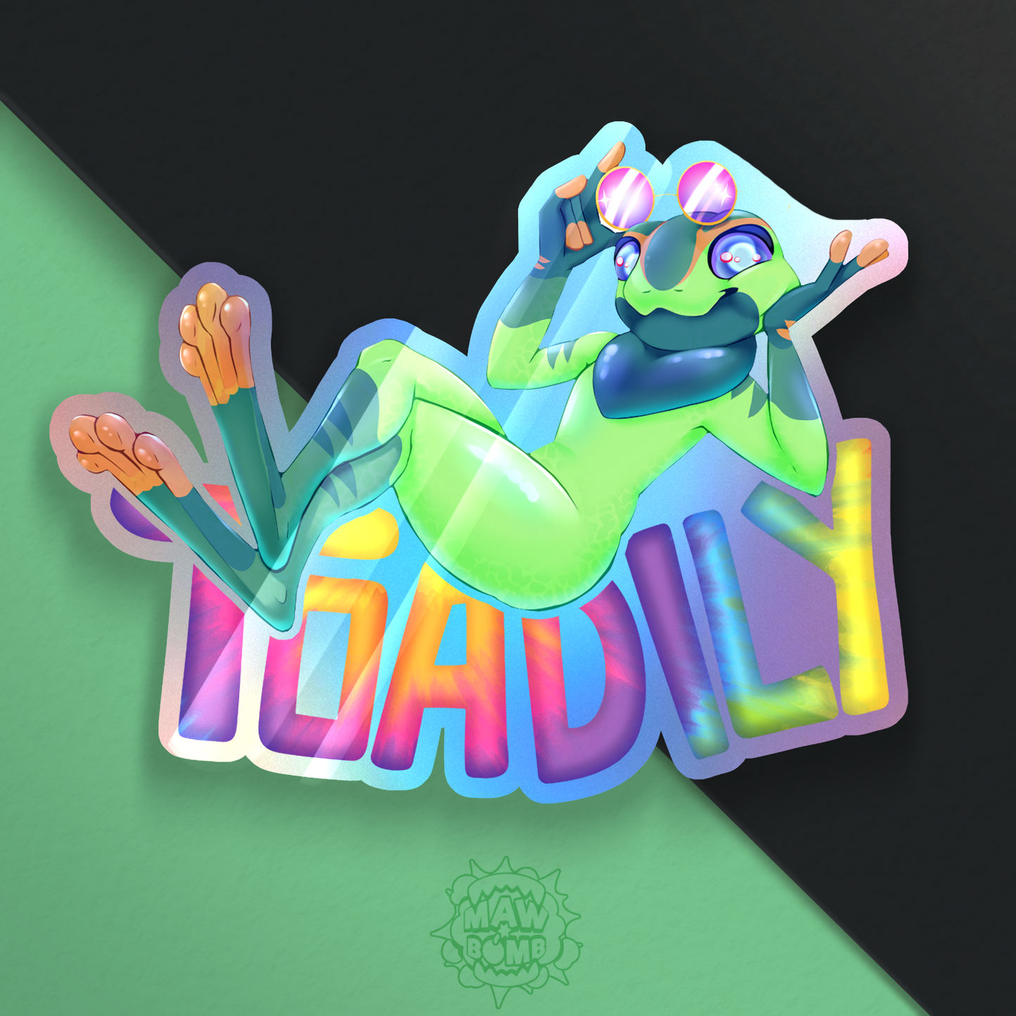 TOADILY Holo Sticker