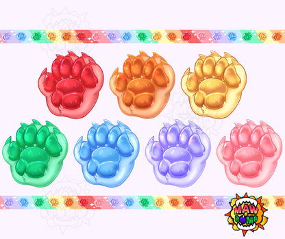 Paw Charm | A Rainbow of Colors Available!